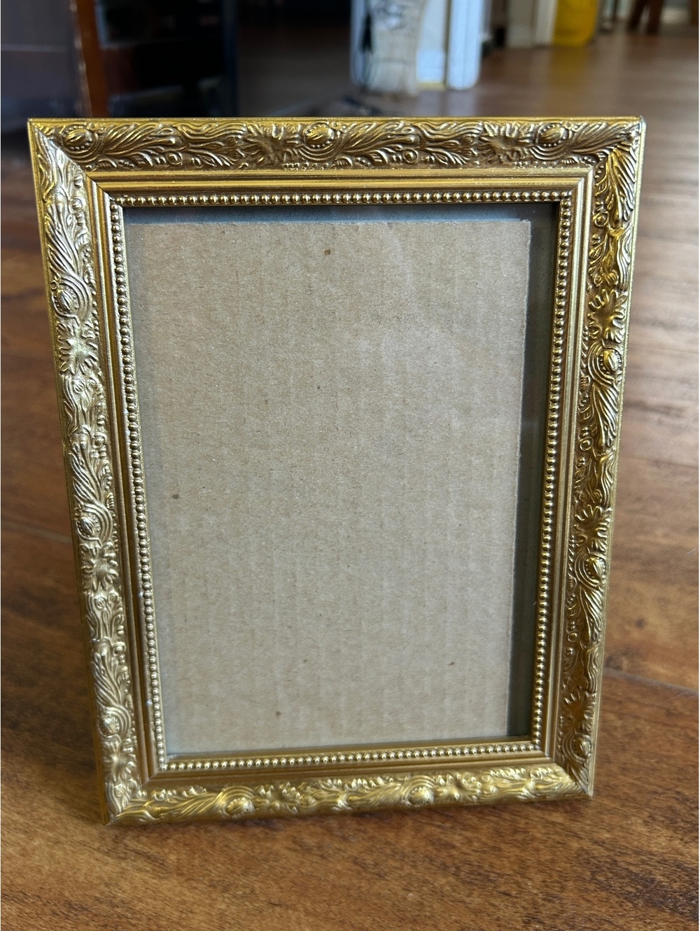 Vintage Ornate Gold Picture Frame 5x7 Inches